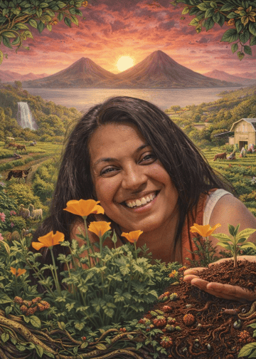 karen daniela rodriguez kiss the ground guatemalteca migrante conservacion del suelo y la naturaleza