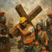 via crucis migrante ilustrado estacion