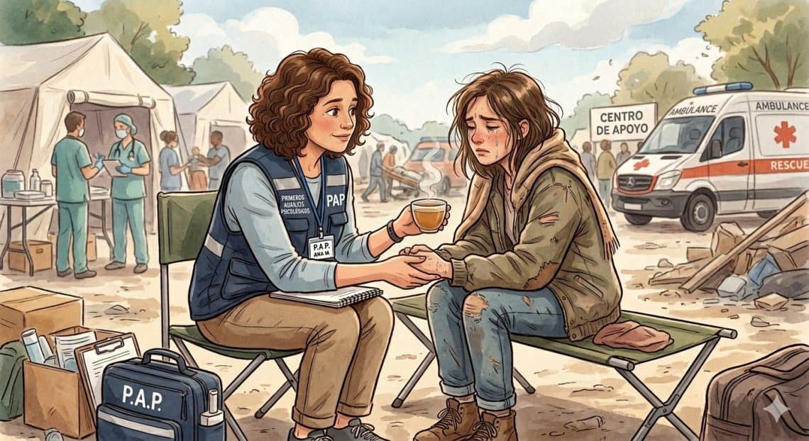 Eventos externos como desastres, accidentes o pérdidas personales pueden llevar a situaciones emocionales que precisan de Primeros Auxilios Emocionales.