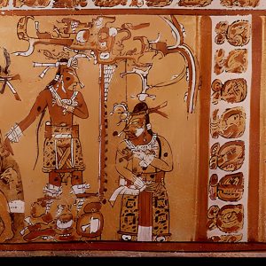 hunahpu e ixbalanque heroes del popol vuh en vaso maya