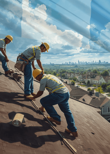 migrantes trabajadores guatemaltecos en Estados Unidos trabajando roofing para enviar remesas