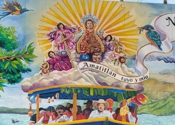 mural de la feria de amatitlan 2026 por el artista Edison de la Cruz
