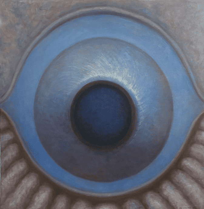 Rodolfo Abularach dibujó y pintó decenas de ojos, algunos que evidentemente lo eran y otros que llevaban el concepto a un alto nivel de abstracción: pero todos eran enigmáticos.