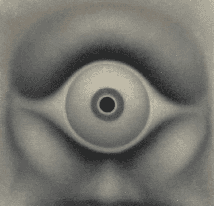 Rodolfo Abularach dibujó y pintó decenas de ojos, algunos que evidentemente lo eran y otros que llevaban el concepto a un alto nivel de abstracción: pero todos eran enigmáticos.