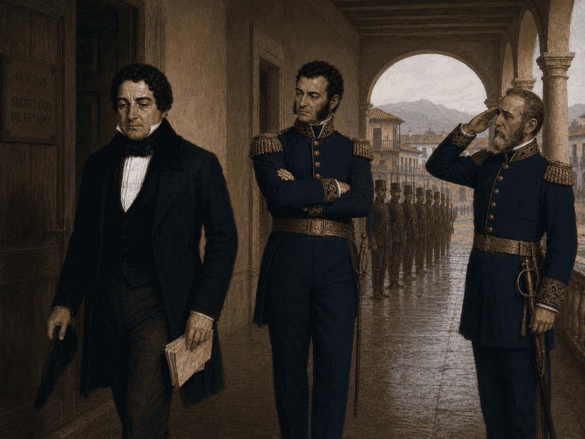 El liberal y aún presidente de la Federación Centroamericana Francisco Morazán invadió la ciudad de Guatemala en 1839 y sacó de la jefatura de Estado a Mariano Rivera Paz, conservador. En su lugar nombró al general salvadoreño Carlos Salazar como Jefe de Estado.