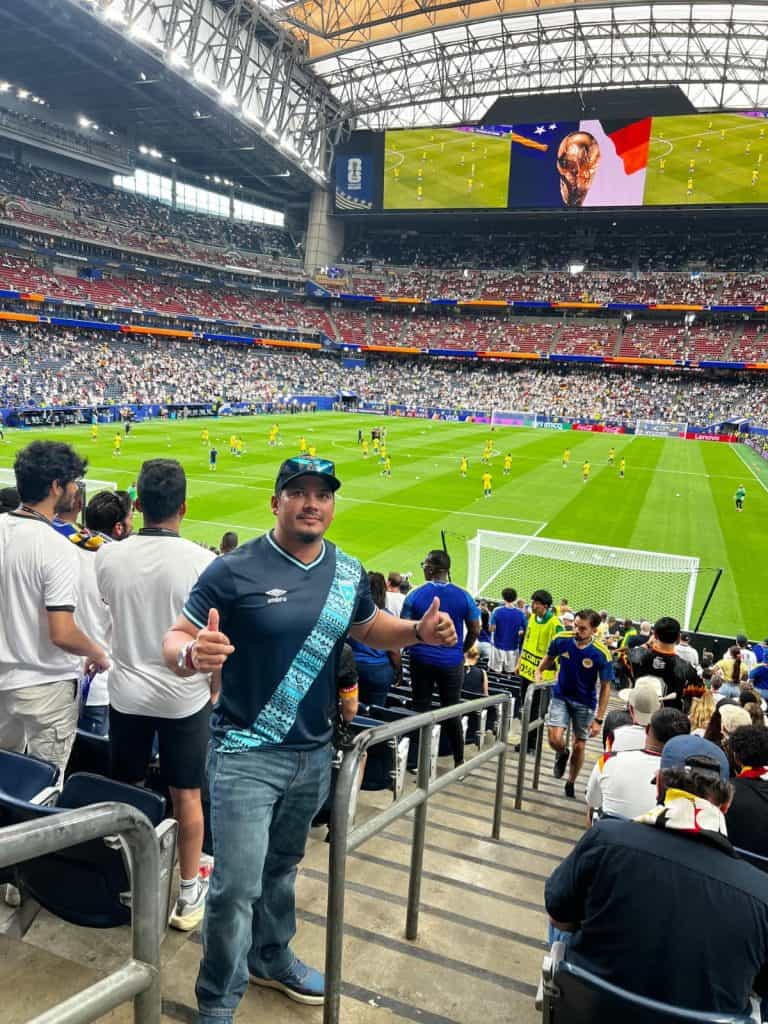 Luis Ángel Barrientos, originario de San Miguel, Comapa, Jutiapa se disfrutó la llegada, la espera y todo el partido de Alemania contra Curazao, en el estadio de Houston: "Cumplí mi sueño de ver un partido de una Copa del Mundo este 2026, gracias a Dios" expresa.