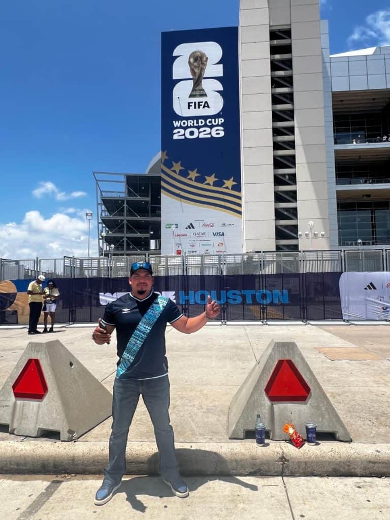 Luis Ángel Barrientos, originario de San Miguel, Comapa, Jutiapa se disfrutó la llegada, la espera y todo el partido de Alemania contra Curazao, en el estadio de Houston: "Cumplí mi sueño de ver un partido de una Copa del Mundo este 2026, gracias a Dios" expresa.
