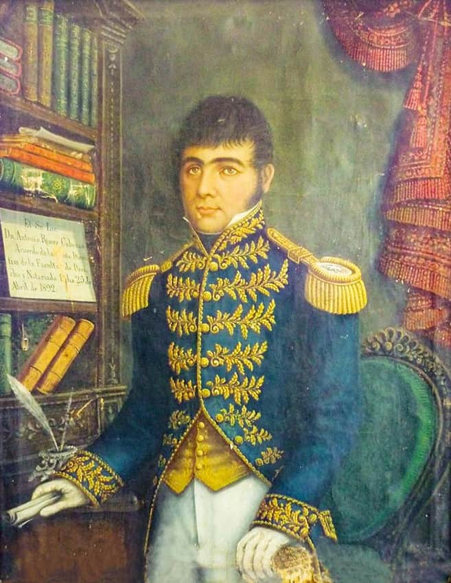 Retrato de Antonio Rivera Cabezas (1784-1851), quien sería vicejefe de Estado a cargo del gobierno entre 1830 y 1831. (Colección del Museo Universitario Musac, de Guatemala)