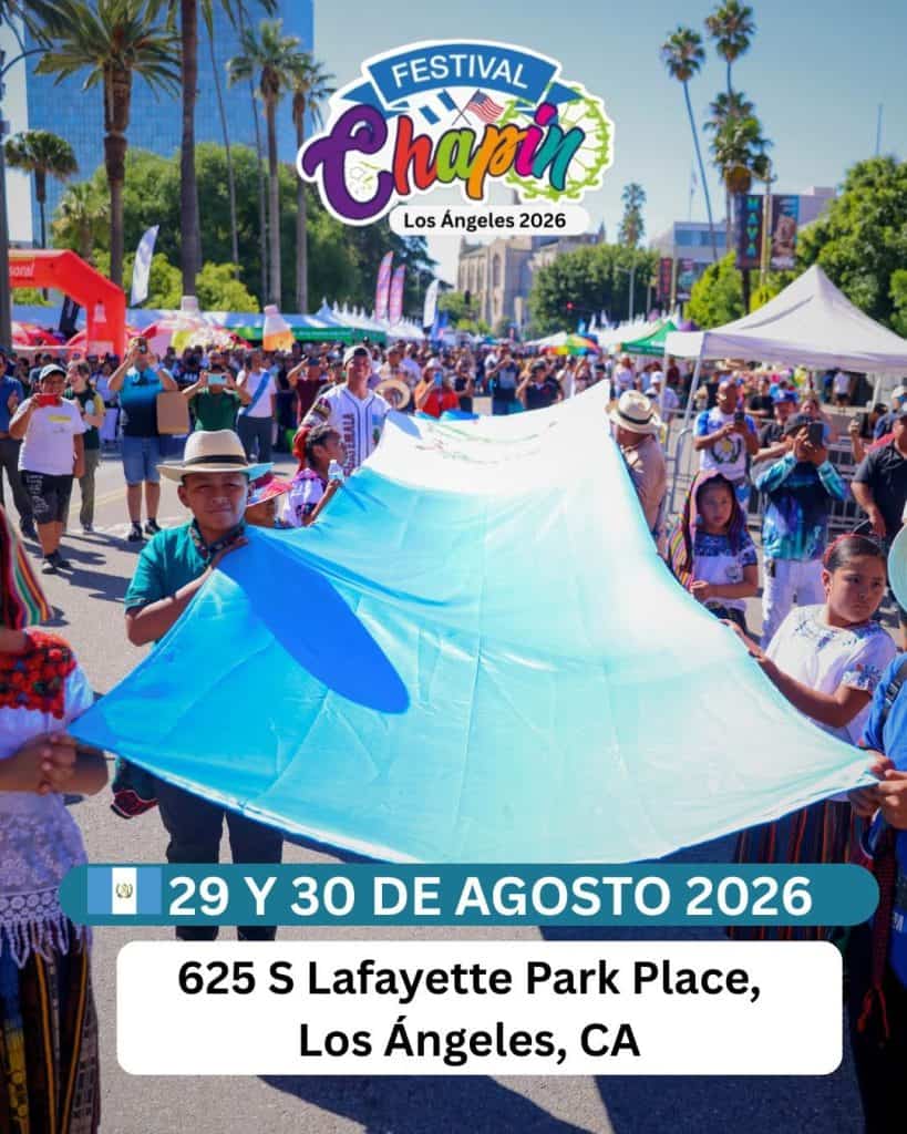 Lafayette Park de Los Angeles se convierte en una pequeña Guatemala en done se encuentran compatriotas y también hermanos de todas nacionalidades hispanas y estadounidense por supuesto. (Foto Festival Chapin)