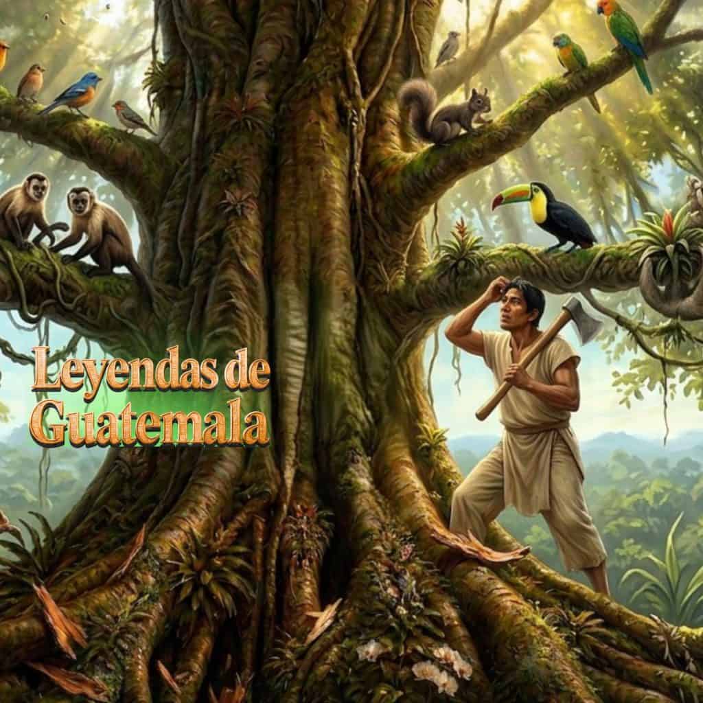 leyendas de Guatemala El Arbol Sagrado tradicion maya qeqchi imagen