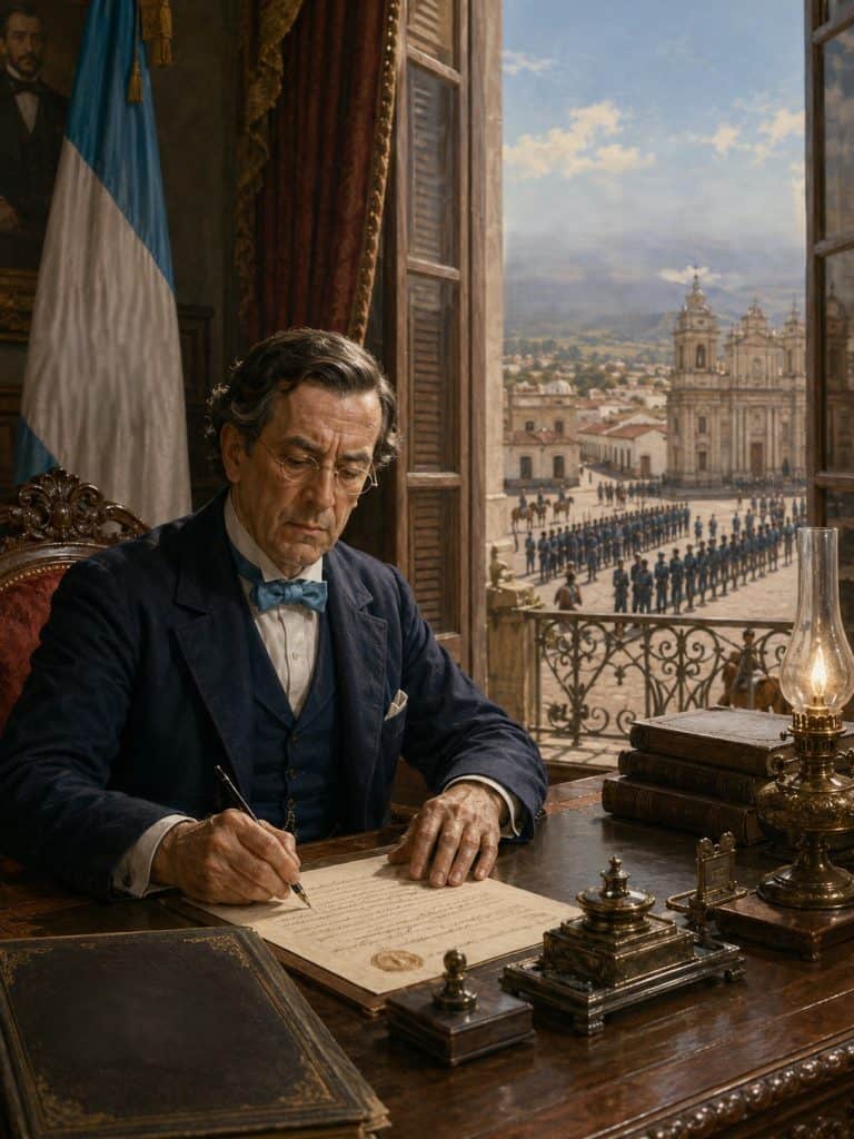 Las divisiones en la Asamblea legislativa eran entre los liberales moderados, que apoyaban a García Granados y los liberales radicales, que apoyaban a Justo Rufino Barrios. El presidente provisional García Granados convocó a una elección para designar un mandatario permanente. Barrios fue electo. García Granados se retiró, se dedicó a escribir sobre jurispruedencia y también sus memorias. Murió en 1878.