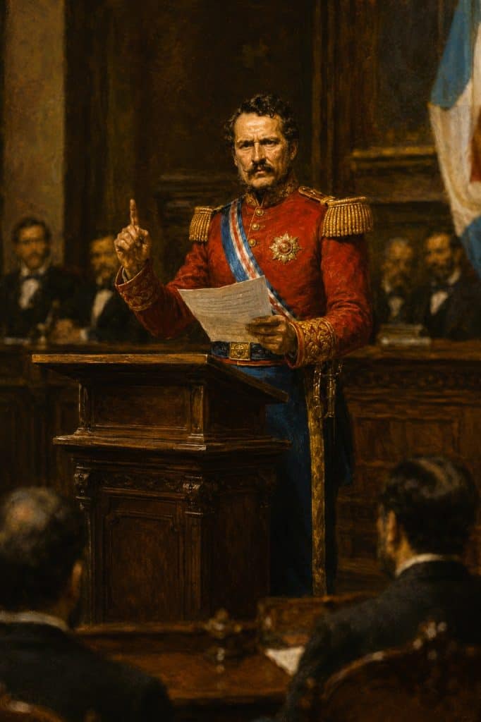 Para reforzar su posición, el presidente Rafael Carrera se alió conlos conservadores y con la Iglesia. Después hubo una campaña de adhesiones desde todos los departamentos del país pidiendo que se le decarara Presidente Vitalicio, lo cual ocurrió en 1854.