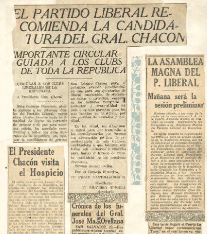Recortes de Prensa de 1926, cuando se impulsaba la candidatura presidencial del mandatario interino general Lázaro Chacón. Su rival electoral era el general Jorge Ubico. Chacón ganó con el 88% de votos. Los ubiquistas reclamaron un fraude, pero Ubico se negó a cualquier movimiento militar para tomar el poder por la fuerza. (Imágenes archivo Cirma. Para ir al álbum completo, clic en la imagen)