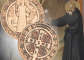 oracion a san benito para proteccion contra todo mal y significado de su medalla pintura
