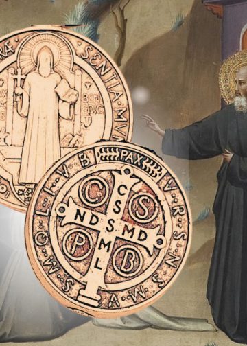 oracion a san benito para proteccion contra todo mal y significado de su medalla pintura