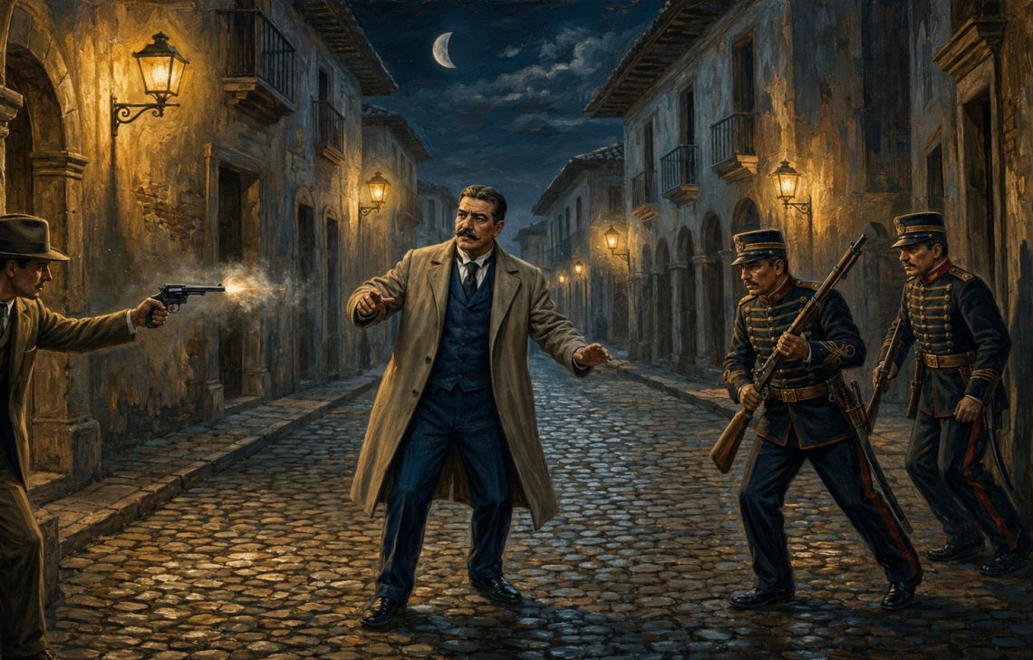 El 8 de diciembre de 1898, el ciudadano suizo Oscar Zolllinger le disparó mortalmente al presidente Reina Barrios, cuando este se dirigía a la Casa Presidencial.