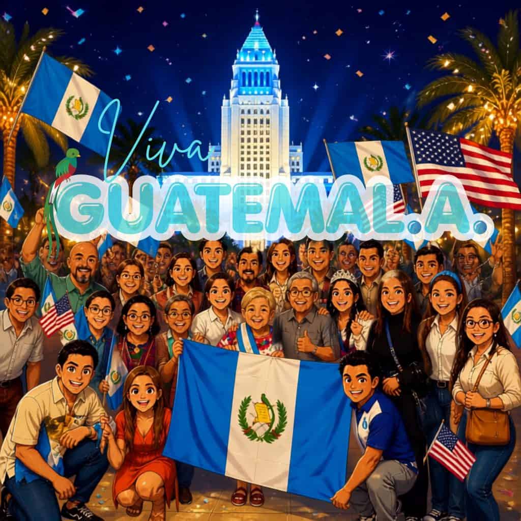 semana de guatemala en los angeles california ilustracion 2