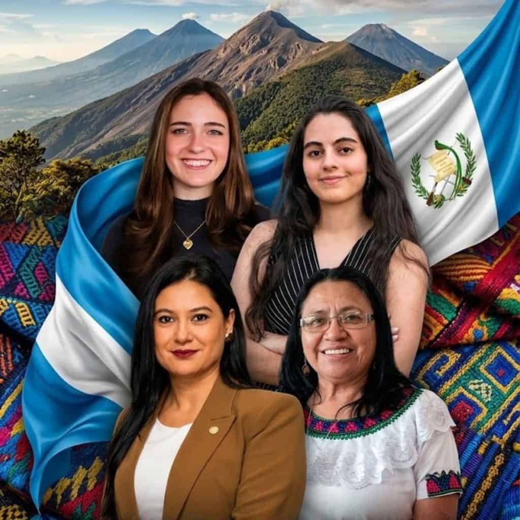Cuatro guatemaltecas sin fronteras,que crean, aportan, construyen, integran y contribuyen a mejorar la vida de comunidades en favor de un desarrollo integral.