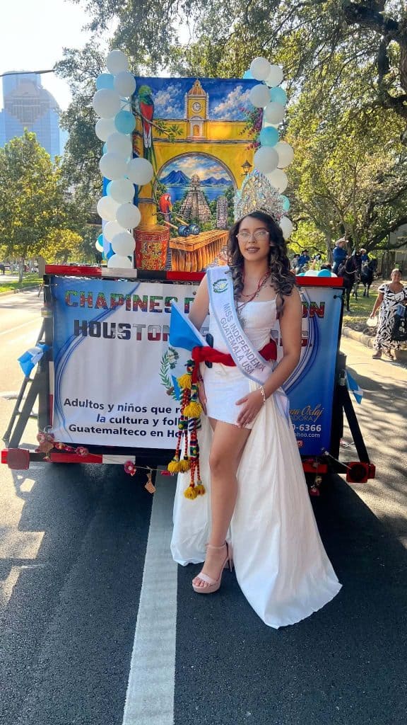 Angie Che. Miss Independencia Guatemala USA, de