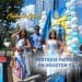 chapines de corazon representa a Guatemala en desfile de fiestas patrias en houston texas
