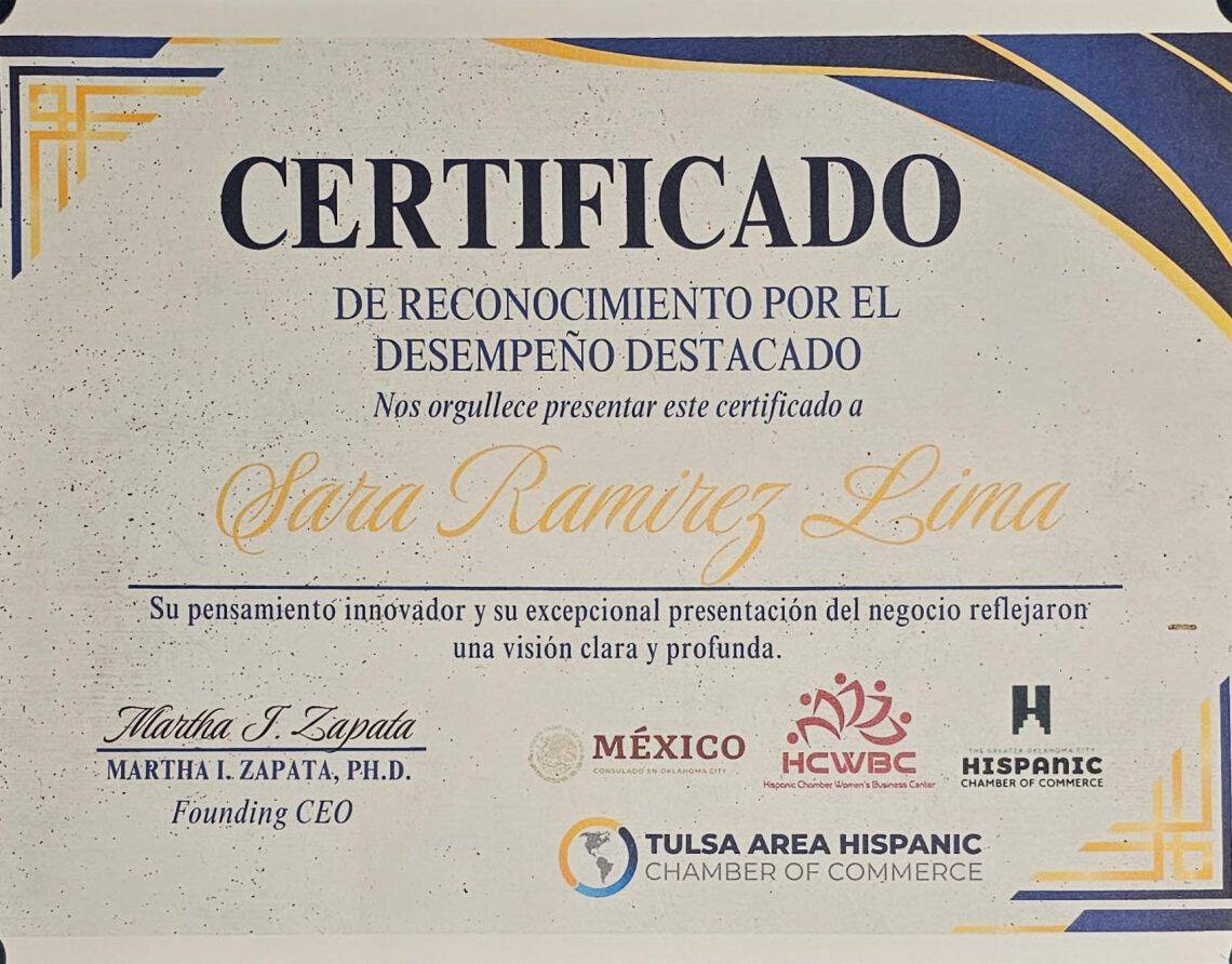 La migrante y emprendedora guatemalteca Sara Ramírez, en Tulsa, Oklahoma, atribuye buena parte de su éxito a la constante formación y aprendizaje de habilidades y capacidades de negocios, actitud y administración.