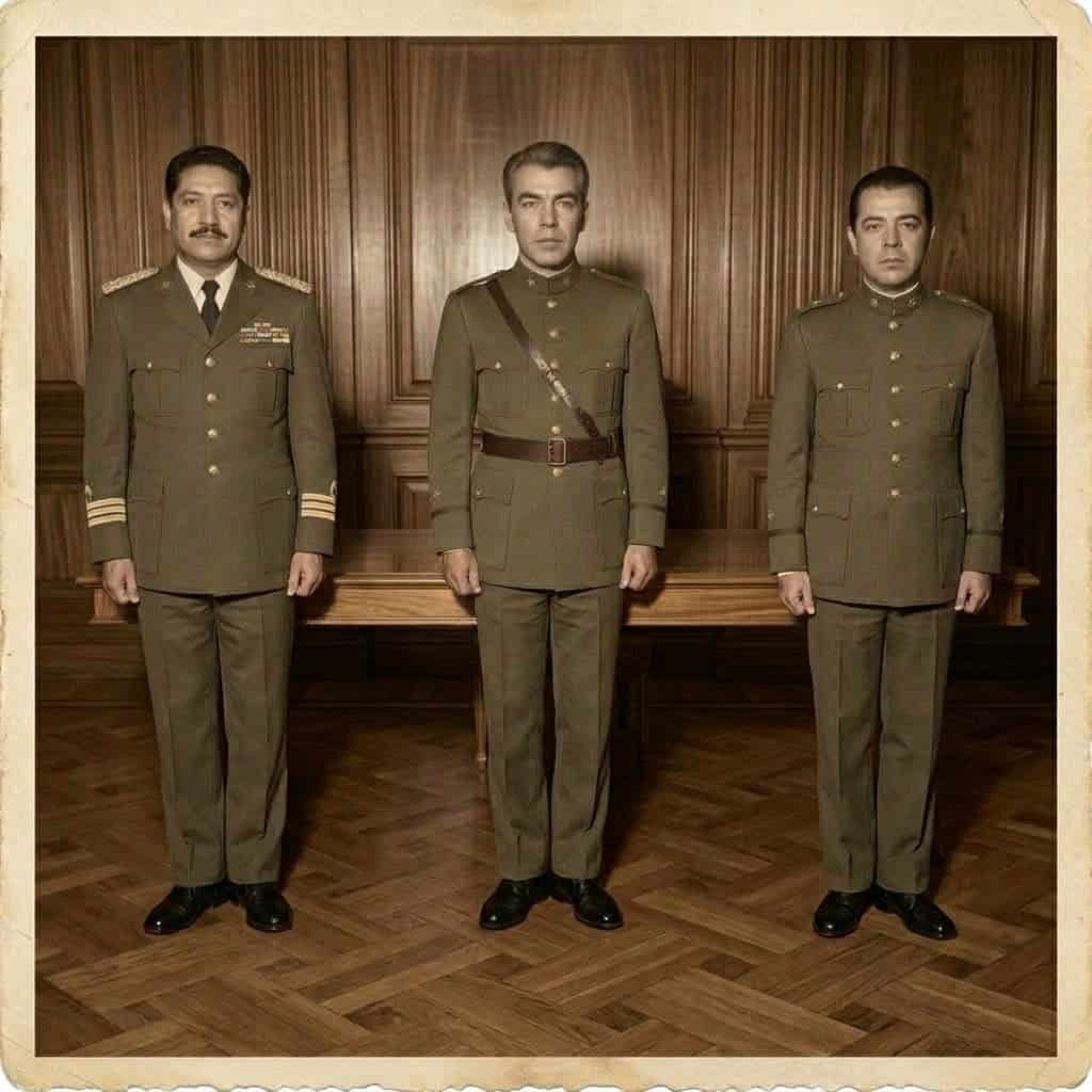 Primera Junta Militar integrada por los coroneles Carlos Enrique Díaz, José Ángel Sánchez y Élfego Monzón.