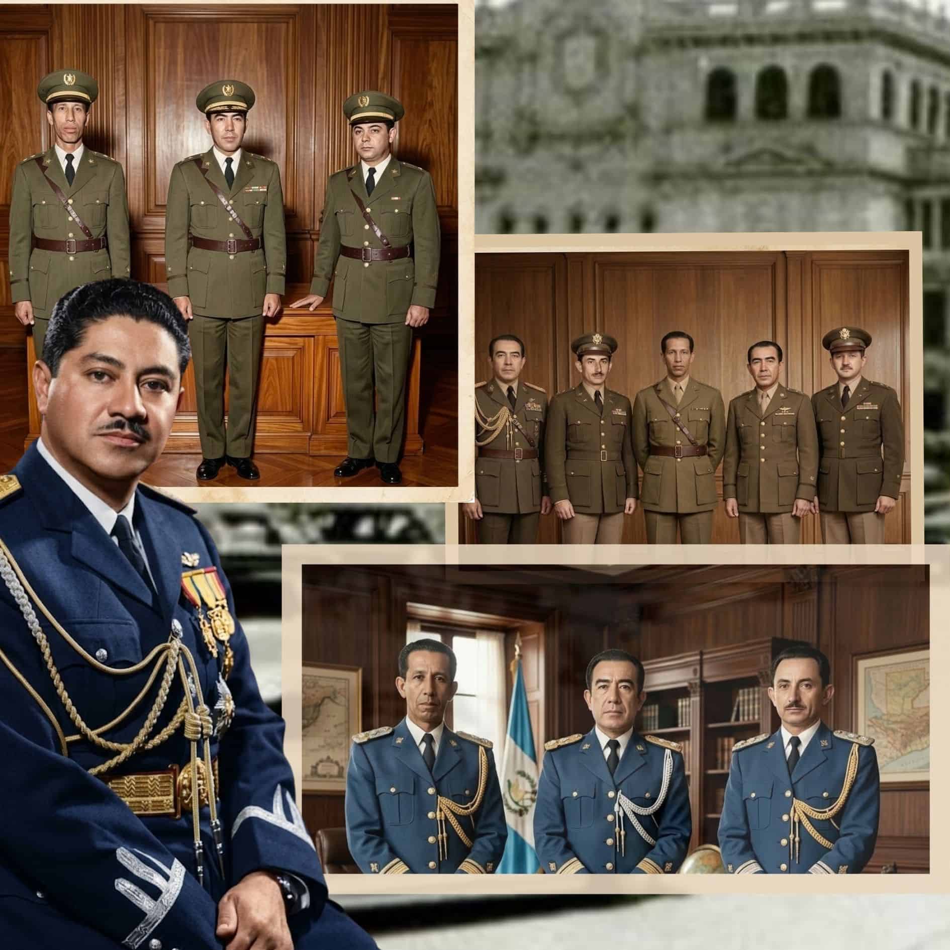 Presidentes de Guatemala (39) Coronel Carlos Enrique Díaz duró 15 horas. Después hubo 4 juntas militares en 1954