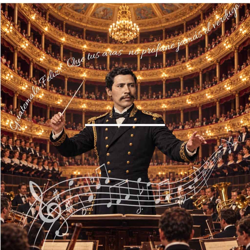 Rafael Alvarez Ovalle músico de San Juan Comalapa autor de la música del Himno Nacional de Guatemala Día