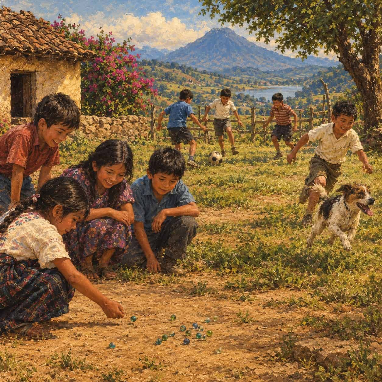 Migrantes recuerdan sus tiempos de infancia en Guatemala con motivo del Día del Niño