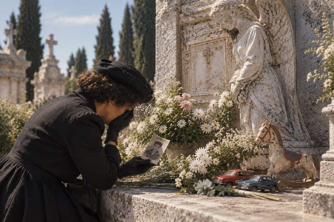 Todas las tardes llegaba la señora vestida de negro a llorar frente a la tumba de su hijo en el cementerio La Verbena – SoyMigrante.com REVISTA – SoyMigrante.com REVISTA Todas las tardes llegaba la señora vestida de negro a llorar frente a la tumba de su hijo en el cementerio La Verbena