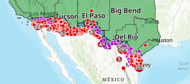 Varias organizaciones efectúan búsquedas por el desierto en busca de migrantes extraviados o fallecidos. La página No More Deaths (No más muertes) mantiene un mapa interactivo en el cual registra hallazgos. Para ir al sitio, clic en la imagen. – SoyMigrante.com REVISTA – SoyMigrante.com REVISTA Varias organizaciones efectúan búsquedas por el desierto en busca de migrantes extraviados o fallecidos. La página No More Deaths (No más muertes) mantiene un mapa interactivo en el cual registra hallazgos. Para ir al sitio, clic en la imagen.
