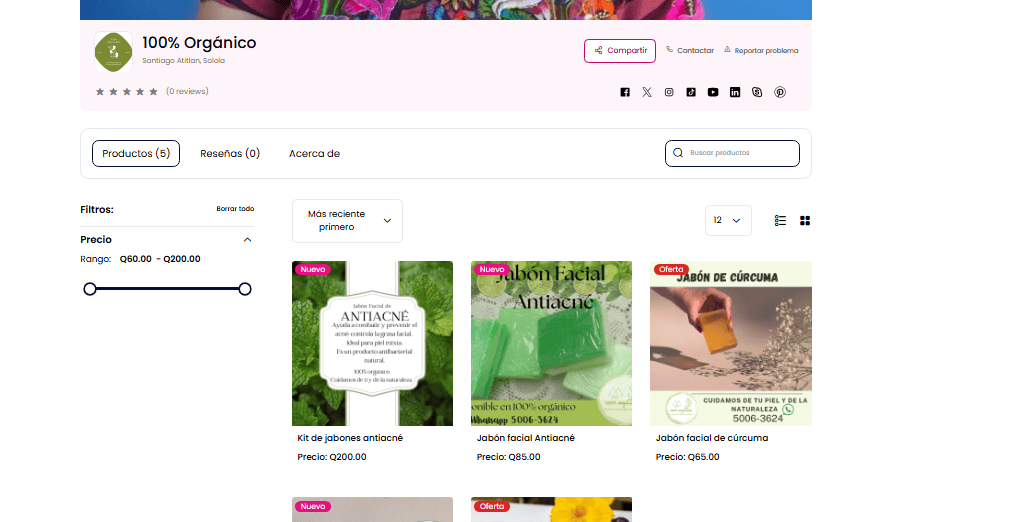 tienda 100 por ciento organico 2