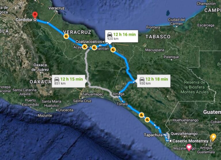 Walter siguió explorando oportunidades en Cordoba, siempre dentro del estado de Veracruz. Imagen solo de referencia de Google Maps en la actualidad.