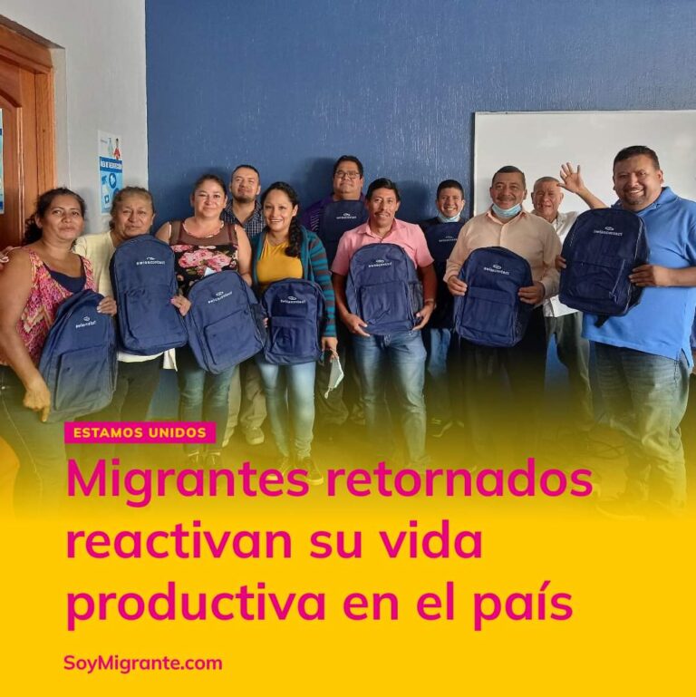 Migrantes retornados reciben capacitación en varios procesos de formación técnica
