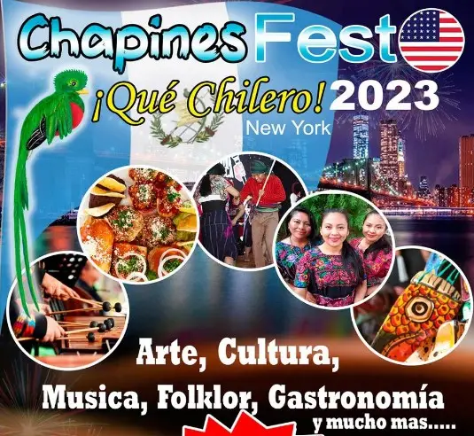 El gentilicio chapines claramente distingue a los guatemaltecos en el extranjero. Se organizan incluso festivales y actividades que llevan ese nombre, como este de 2023. – SoyMigrante.com – SoyMigrante.com