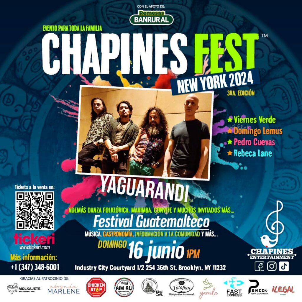 Artistas guatemaltecos participantes en Chapines Fest de Nueva York 2024