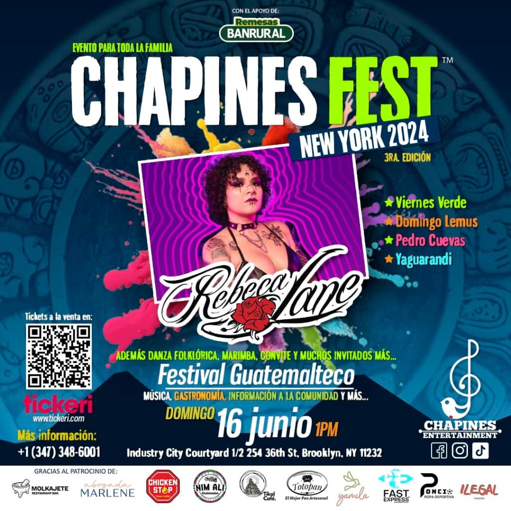 Artistas guatemaltecos participantes en Chapines Fest de Nueva York 2024