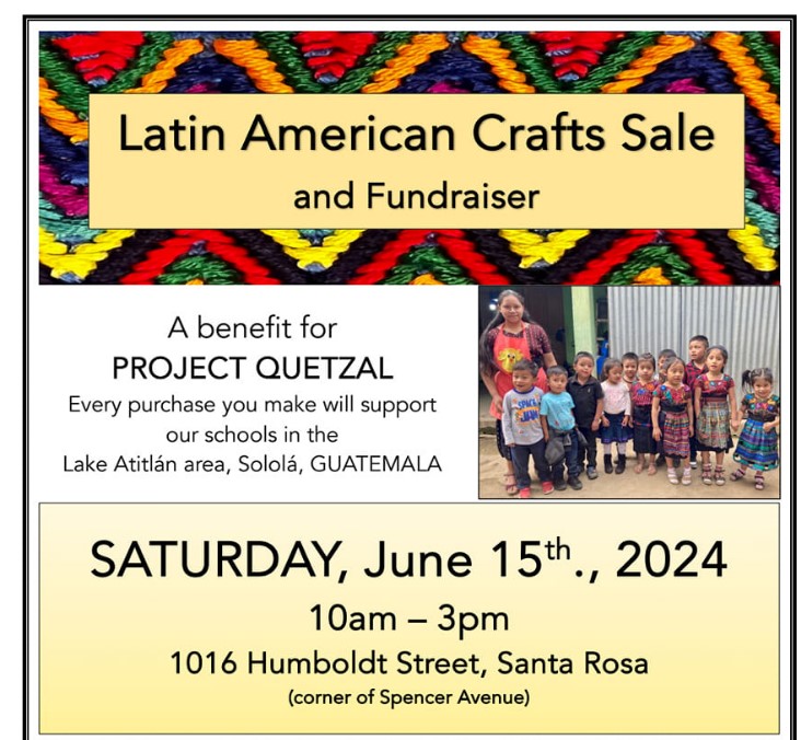 En Santa Rosa, California, será el evento de venta de artesanías a beneficio de Project Quetzal. – SoyMigrante.com – SoyMigrante.com