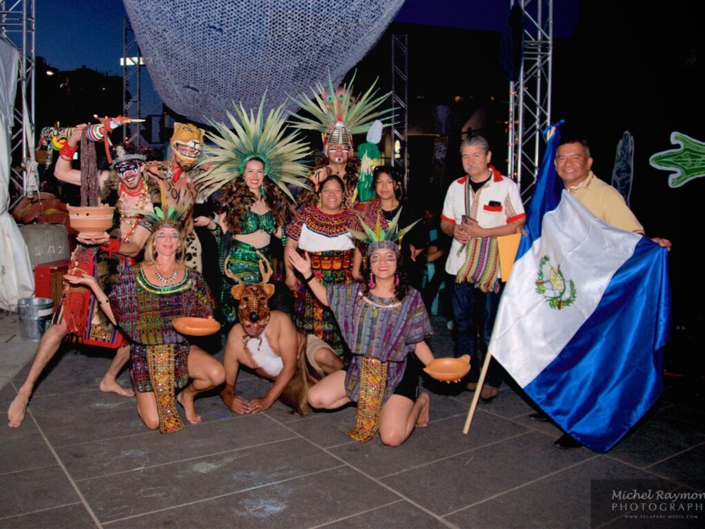 La compañía Jaguar Ix Balam, fundada por David Aguilar, está integrada por guatemaltecos y latinoamericanos, que interpretan danzas y escenas tradicionales de la cosmovisión maya guatemalteca. Se han presentado en varias ciudades de Canadá.