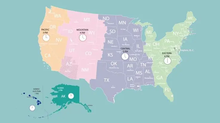 Zonas horarias en Estados Unidos y Guatemala – SoyMigrante.com – SoyMigrante.com