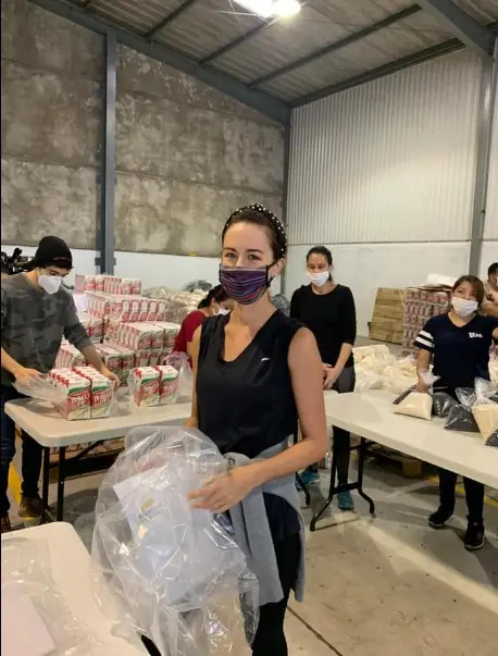 Francesca viajó este año a Guatemala y apoyó para recaudar ayuda por el incendio en el volcán de Agua.