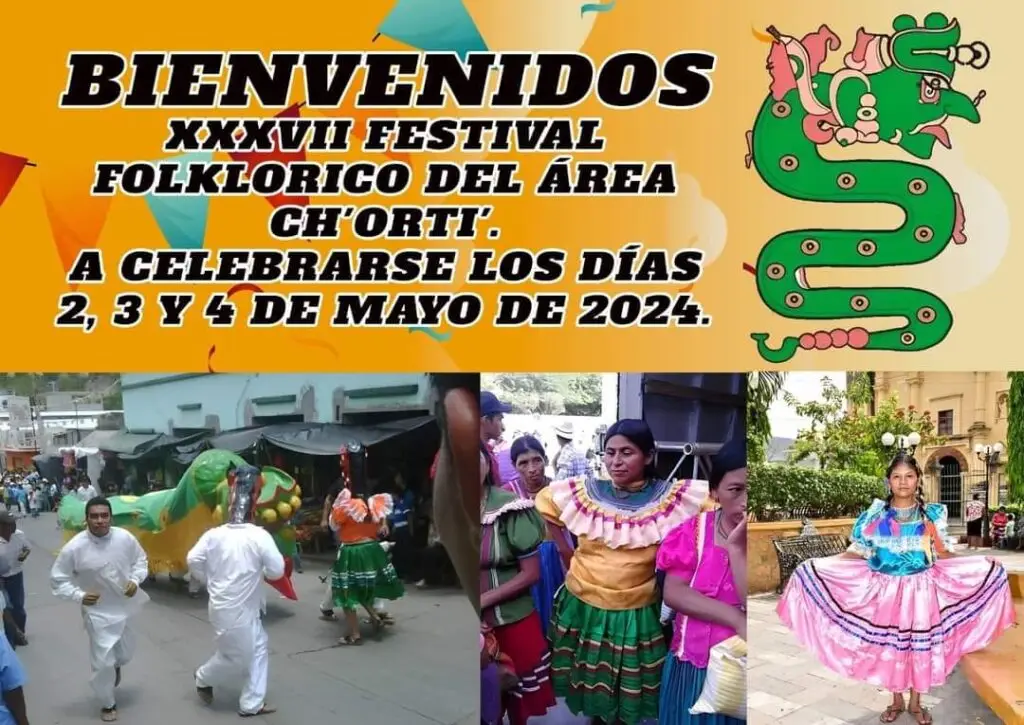 En el Festival Folclórico de Jocotán participan los ch'orti' de Guatemala y Honduras, aunque también invitan a otras comunidades lingüísticas. (Fotografía Municipalidad de Jocotán)